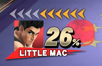 A screenshot taken from Little Mac's reveal trailer for SSB4; the image was cropped via Paint.NET.