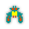 Artwork of the Boss Galaga from Ultimate.