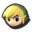 Toon Link's stock icon in Super Smash Bros. for Wii U.
