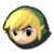Toon Link's stock icon in Super Smash Bros. for Wii U.