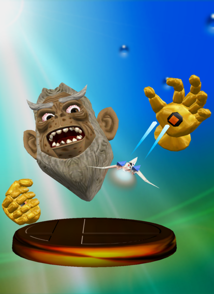 File:Andross (N64) Trophy Melee.png
