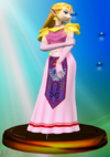 Princess Zelda trophy from Super Smash Bros. Melee.