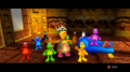 A still from the penultimate cutscene of Banjo-Tooie (Xbox version). Used for Jinjo.