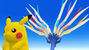 Pikachu and Xerneas in Super Smash Bros. 4, back-to-back.