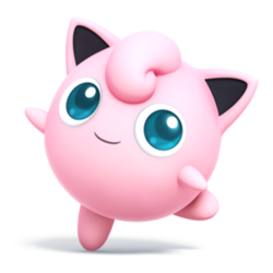 Jigglypuff as she appears in Super Smash Bros. 4.