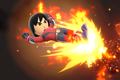Burning Dropkick as shown by the Move List in Ultimate.