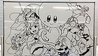 Whiteboard drawing from the Smash 4 staff posted on Sakurai's twitter 1
