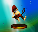 Diddy Kong Trophy (Smash) Akaneia.png