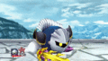 Meta Knight's up taunt.