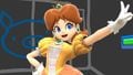 Daisy performing one of her taunts on WarioWare, Inc.
