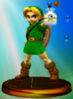 Young Link trophy from Super Smash Bros. Melee.