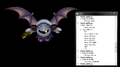 A raw file for Meta Knight's model in Brawl as shown in BRRES Viewer, in which the smaller window displays the textures that belong to his model.