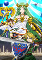 Official illustration of Palutena and Dark Pit.
