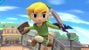 Toon Link in the Animal Crossing stage in SSB4 for Wii U.