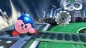 Kirby using Metal Blade on Wily's Castle.