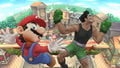 Mario and Little Mac getting Screen KO'd in Super Smash Bros. for Wii U.