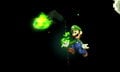Luigi's Bouncing Fireball being used in Super Smash Bros. for Nintendo 3DS