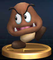 Goomba trophy from Super Smash Bros. Brawl.