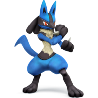 Lucario as it appears in Super Smash Bros. 4.