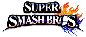 The "merged" logo of Super Smash Bros. 4, sans the subtitle.