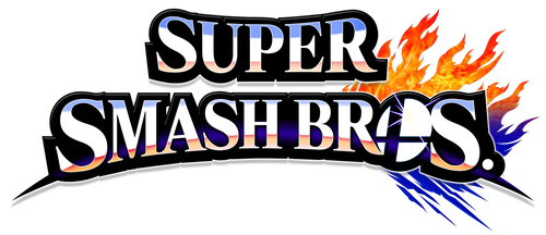 The "merged" logo of Super Smash Bros. 4, sans the subtitle.