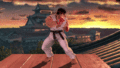 Ryu's second idle pose.