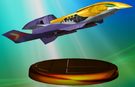Falcon Flyer trophy from Super Smash Bros. Melee.