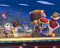 A Pivot Grab used by King Dedede as seen on the Smash Bros. DOJO!
