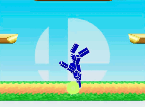 Captain Falcon Back Tech Roll Hurtbox Smash 64.gif