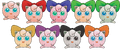 Artworks of Jigglypuff's new alternate colors.