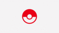 Pikachu's victory pose in Ultimate with a Poké Ball as the series symbol.