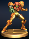 Samus Aran trophy from Super Smash Bros. Brawl.