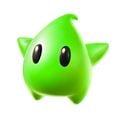 A Green Luma from Super Mario Galaxy, which inspired one of the possible Luma colorations in Super Smash Bros. 4.