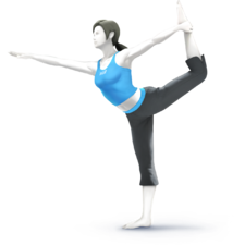 Wii Fit Trainer as she appears in Super Smash Bros. 4.