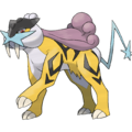 Raikou's official artwork from Pokémon HeartGold and SoulSilver.