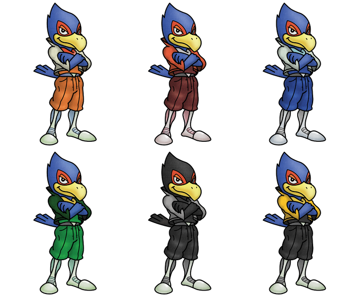 File:SSB64 Remix artworks Falco.png