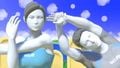 Both female and male Wii Fit Trainer on Green Greens.