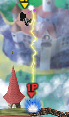 The second part of a Thunderspike - Pikachu uses Thunder to Star KO the opponent.