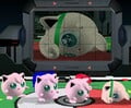 Multiple Jigglypuffs on Pokémon Stadium.