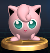 Jigglypuff trophy from Super Smash Bros. Brawl.