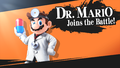 Dr. Mario's unlock notice in Super Smash Bros. for Wii U.