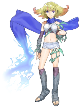 Official artwork of Phosphora from "Kid Icarus: Uprising".