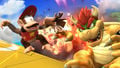 Damaging an enemy with an overcharge in Super Smash Bros. for Wii U.