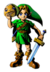 Brawl Sticker Link with Goron Mask (Zelda MM).png
