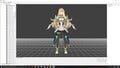 Mythra's exception to the T-pose in Ultimate, as shown in CrossMod. Note her bind pose is an A-pose.