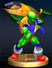 Pico trophy from Super Smash Bros. Brawl.