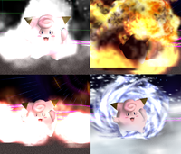 Clefairy's various Metronome attacks