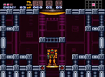 Samus in an elevator room in Super Metroid. Source: [1]