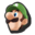Luigi's stock icon in Super Smash Bros. for Wii U.