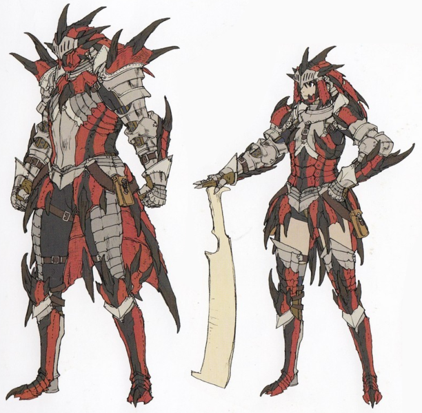 File:MH3 Rathalos Armor Concept Art.png